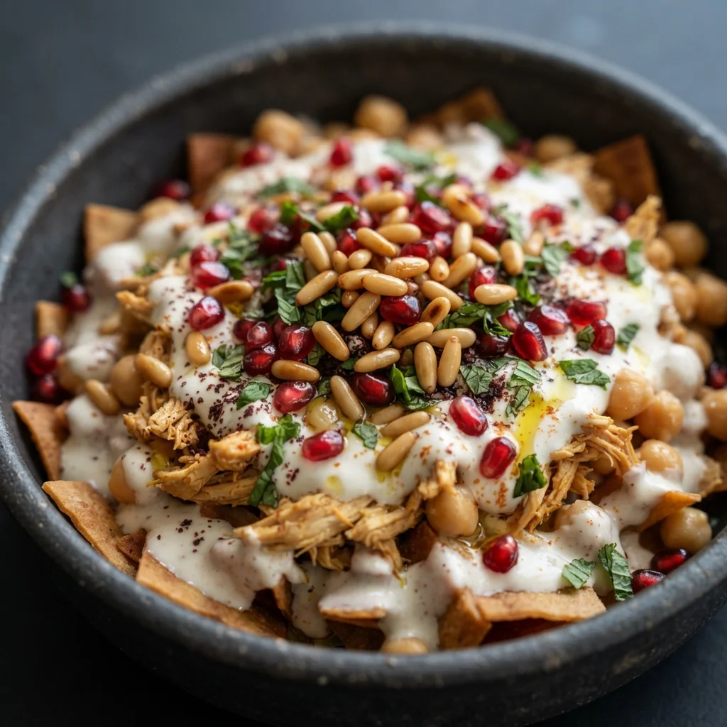 Lebanese Chicken Fatteh