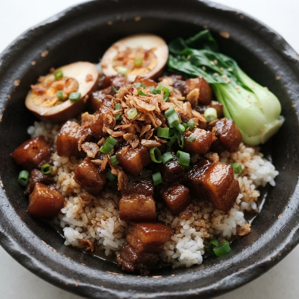 Taiwanese Lu Rou Fan (Braised Pork Rice)