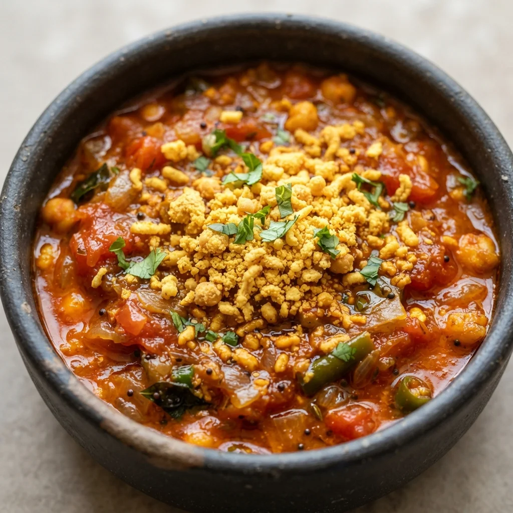 Kathiyawadi Sev Tamatar Nu Shaak