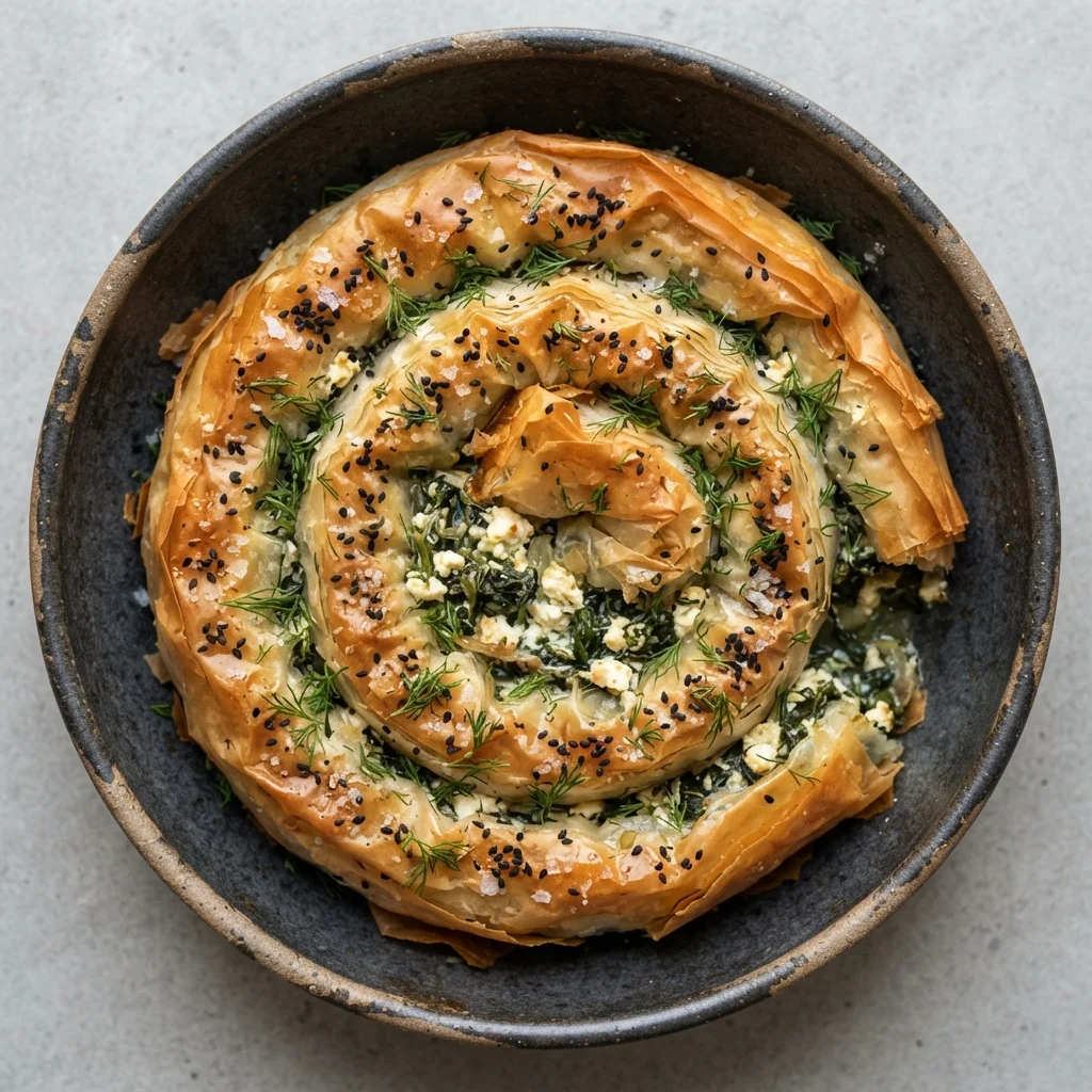 Crispy Layered Feta Spinach Borek