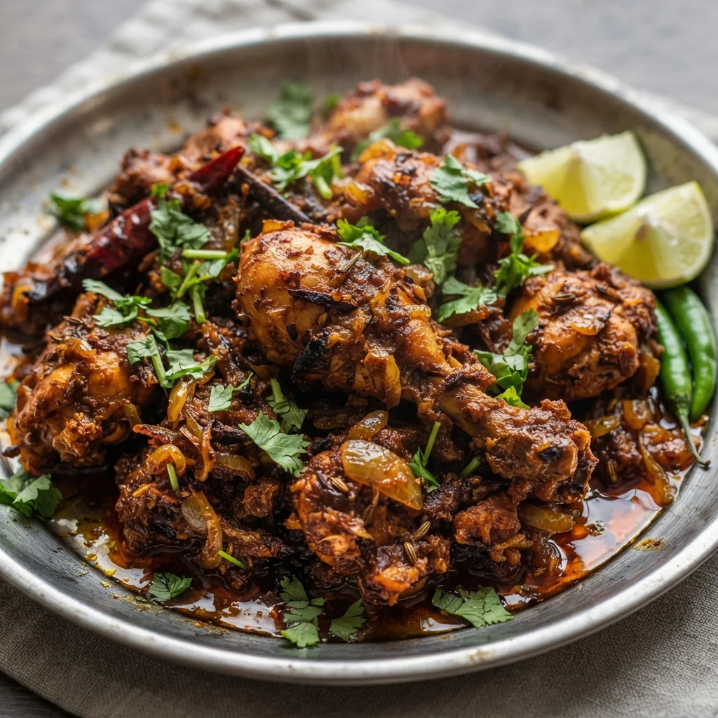 Kolhapuri Spicy Chicken Sukka