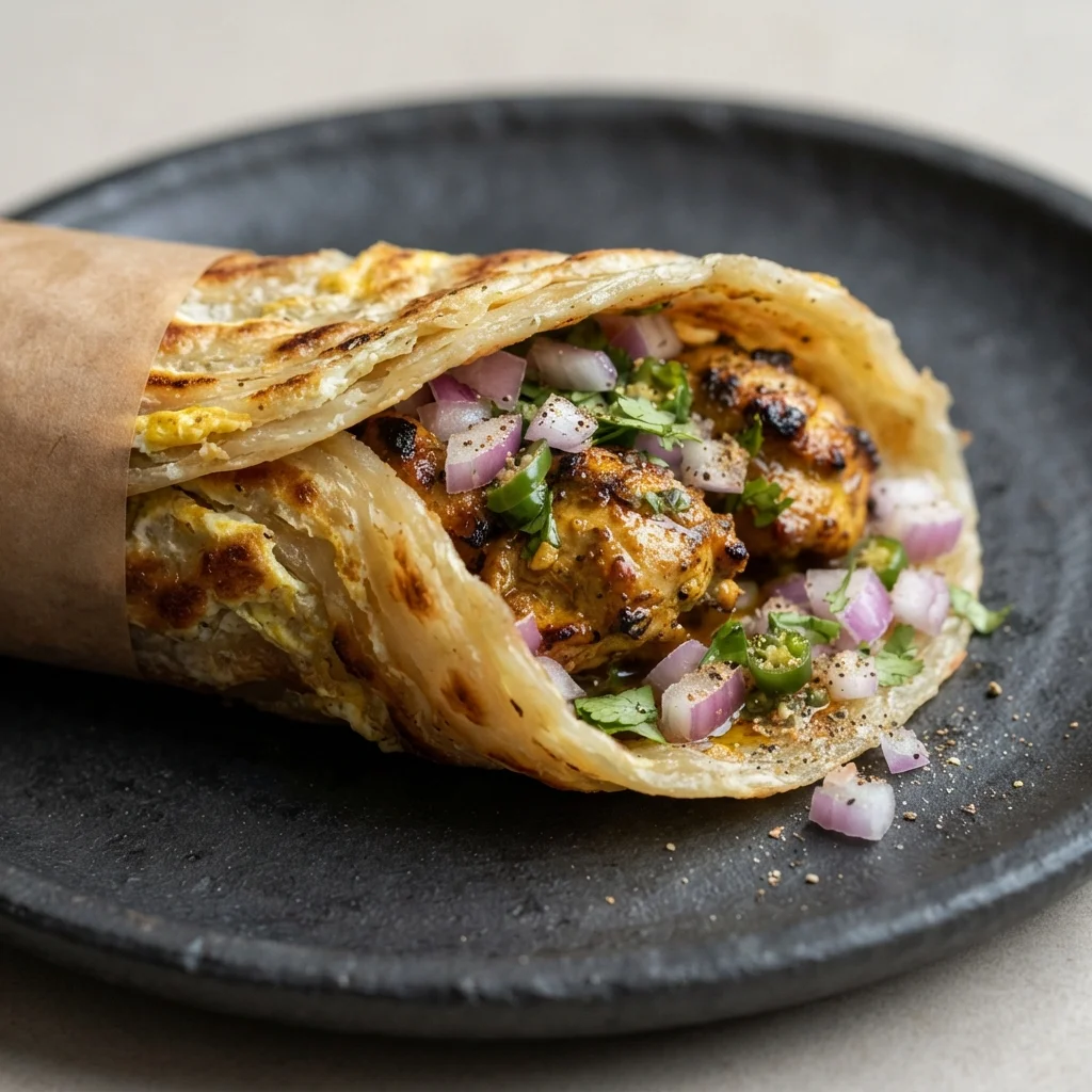 Kolkata Chicken Kathi Roll