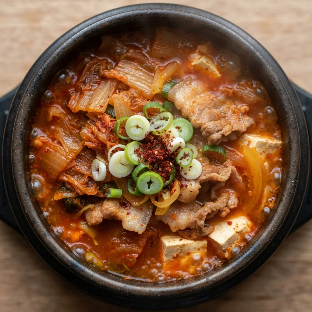 Kimchi Jjigae with Pork Belly & Tofu