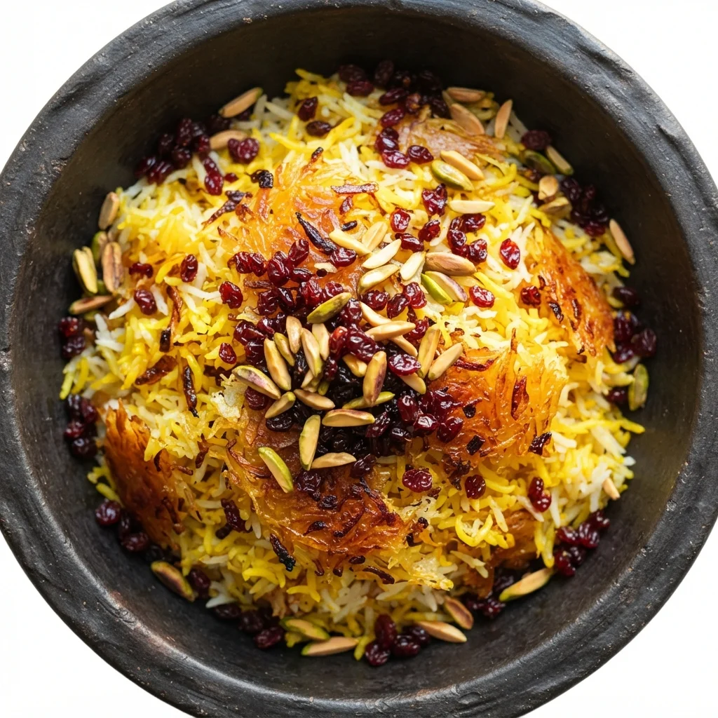 Saffron Tahdig Rice