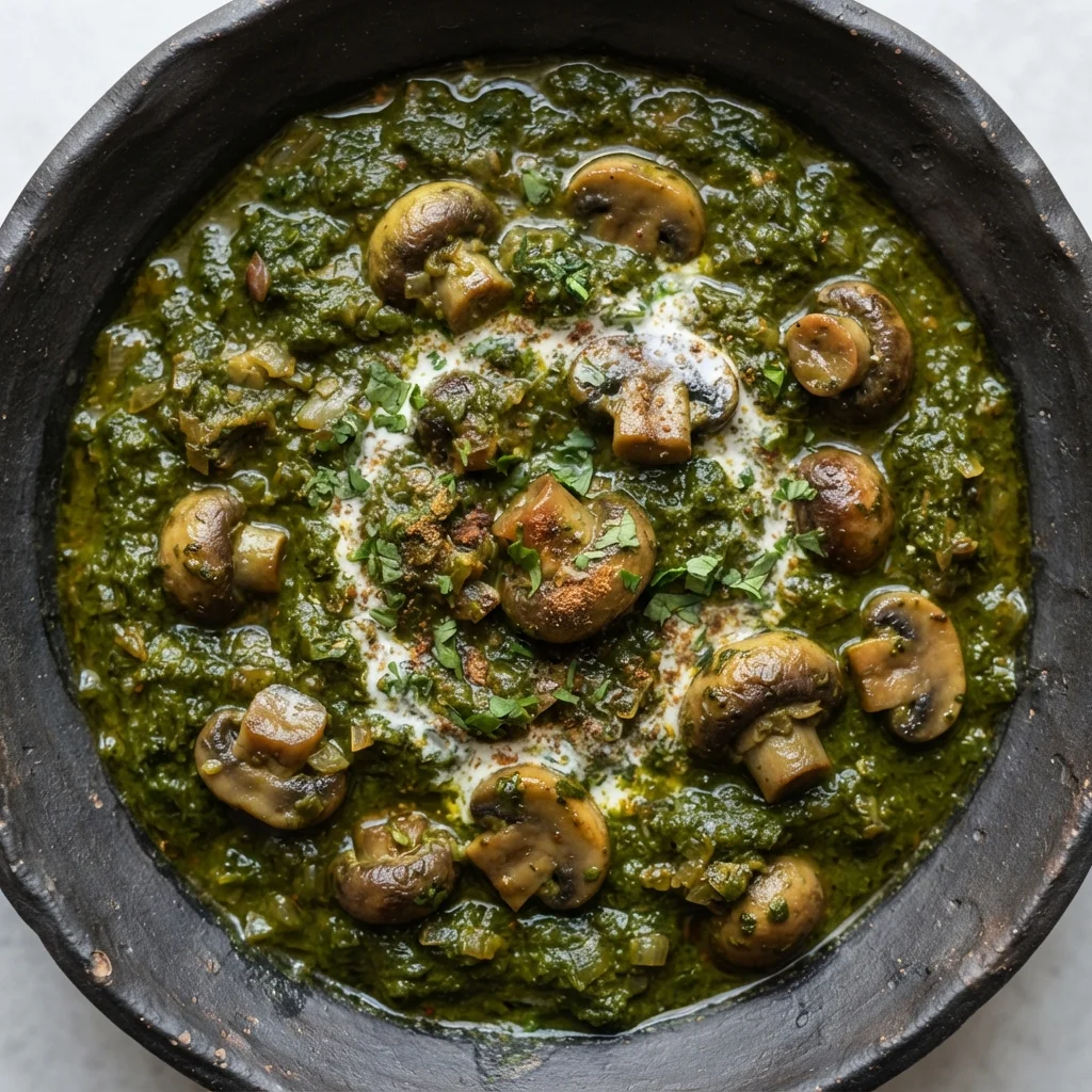 Palak Mushroom