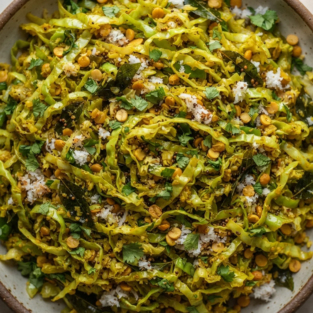 Cabbage Poriyal