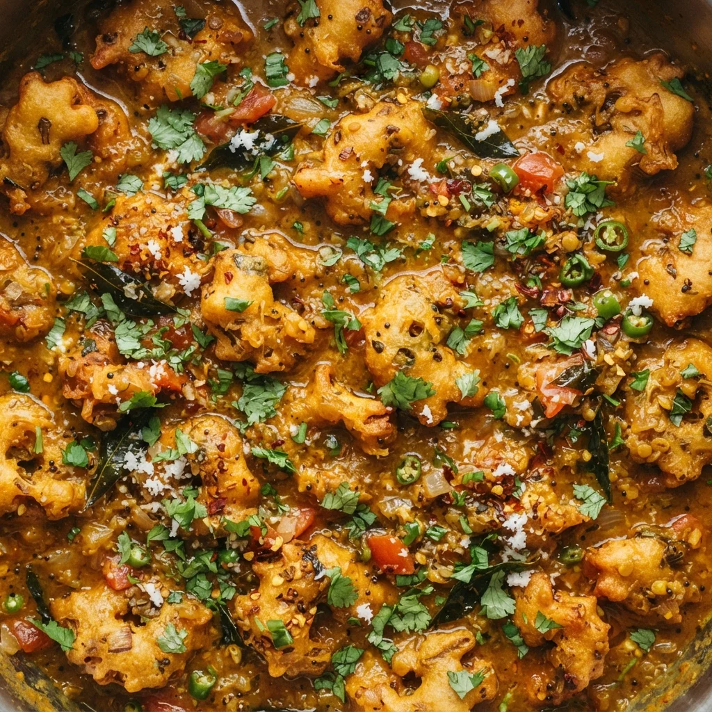 Vazhaipoo Vadai Curry