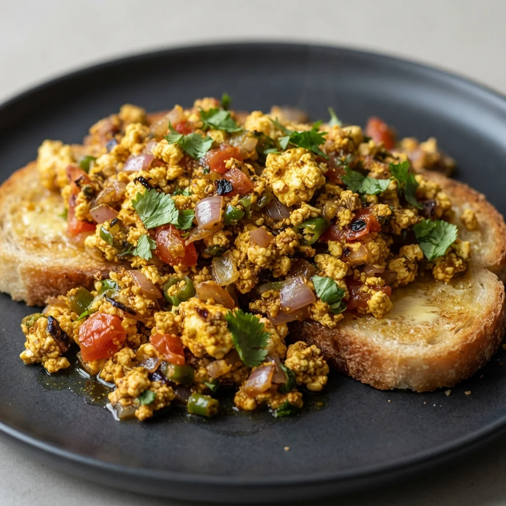 Paneer Bhurji Toast