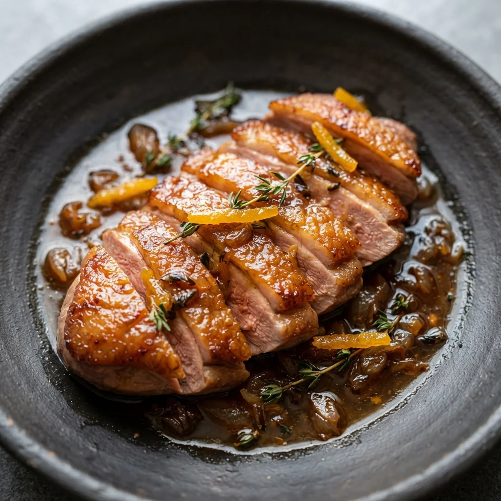 Duck Breast with Orange Sauce