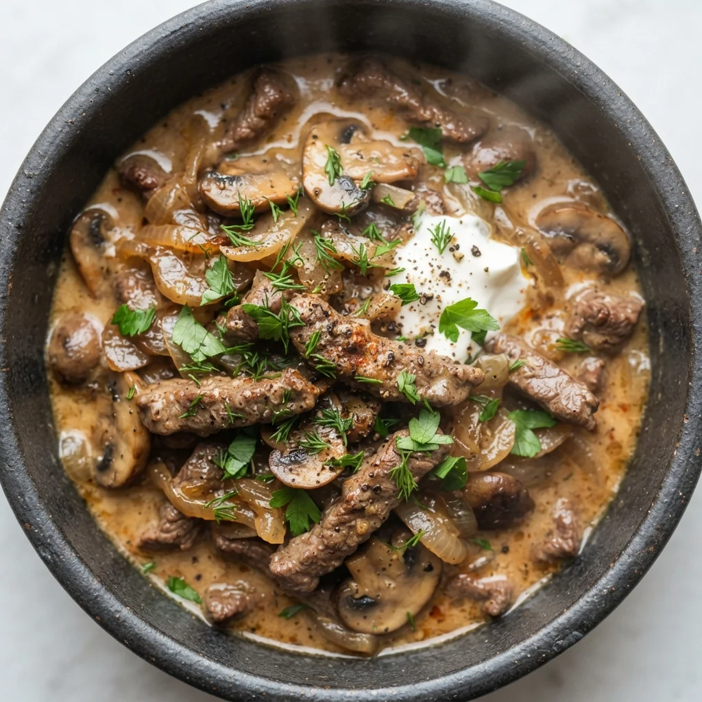 Beef Stroganoff