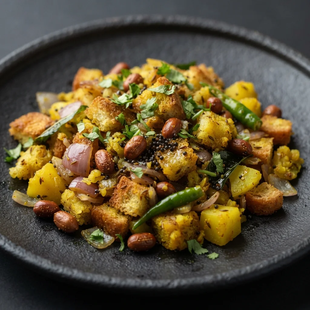 Poha Bread Upma