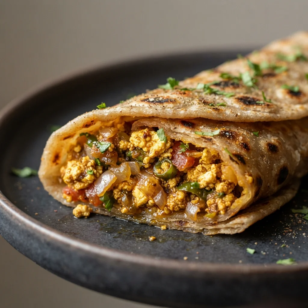 Paneer Bhurji Kathi Roll