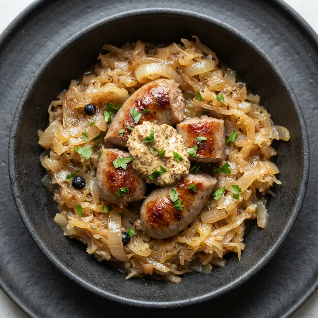 Bratwurst with Sauerkraut