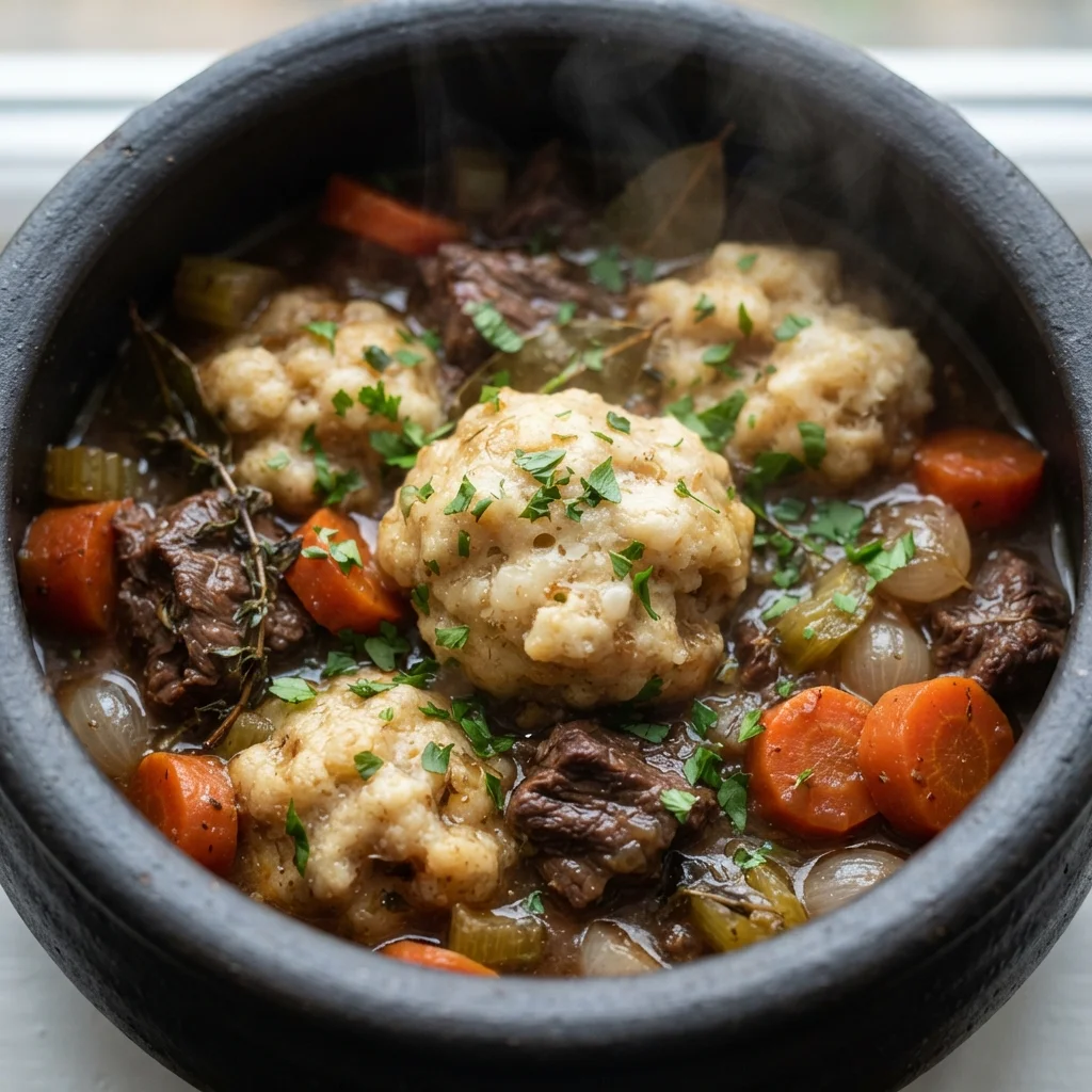 Beef Stew with Dumplings