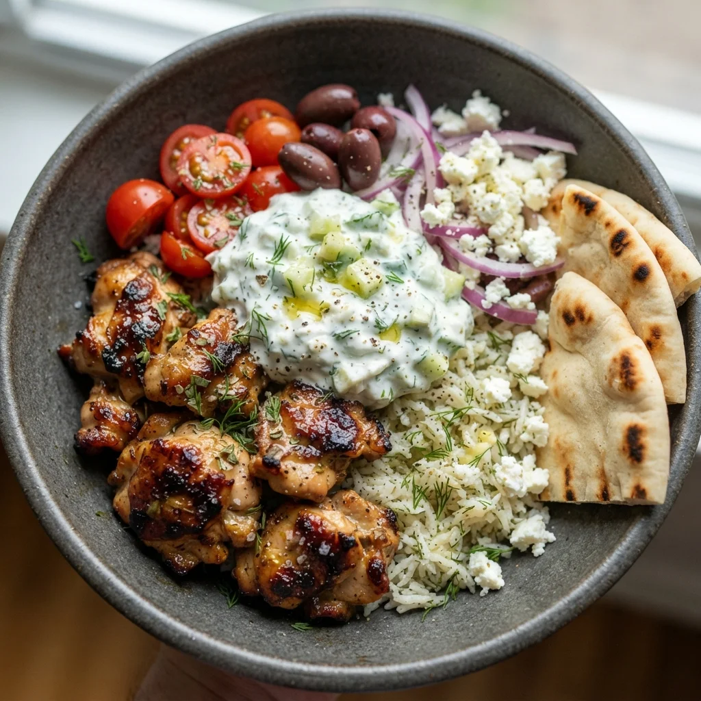 Greek Souvlaki Chicken Bowl