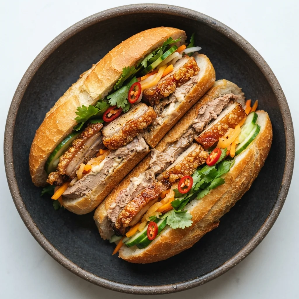 Crispy Pork Belly Banh Mi